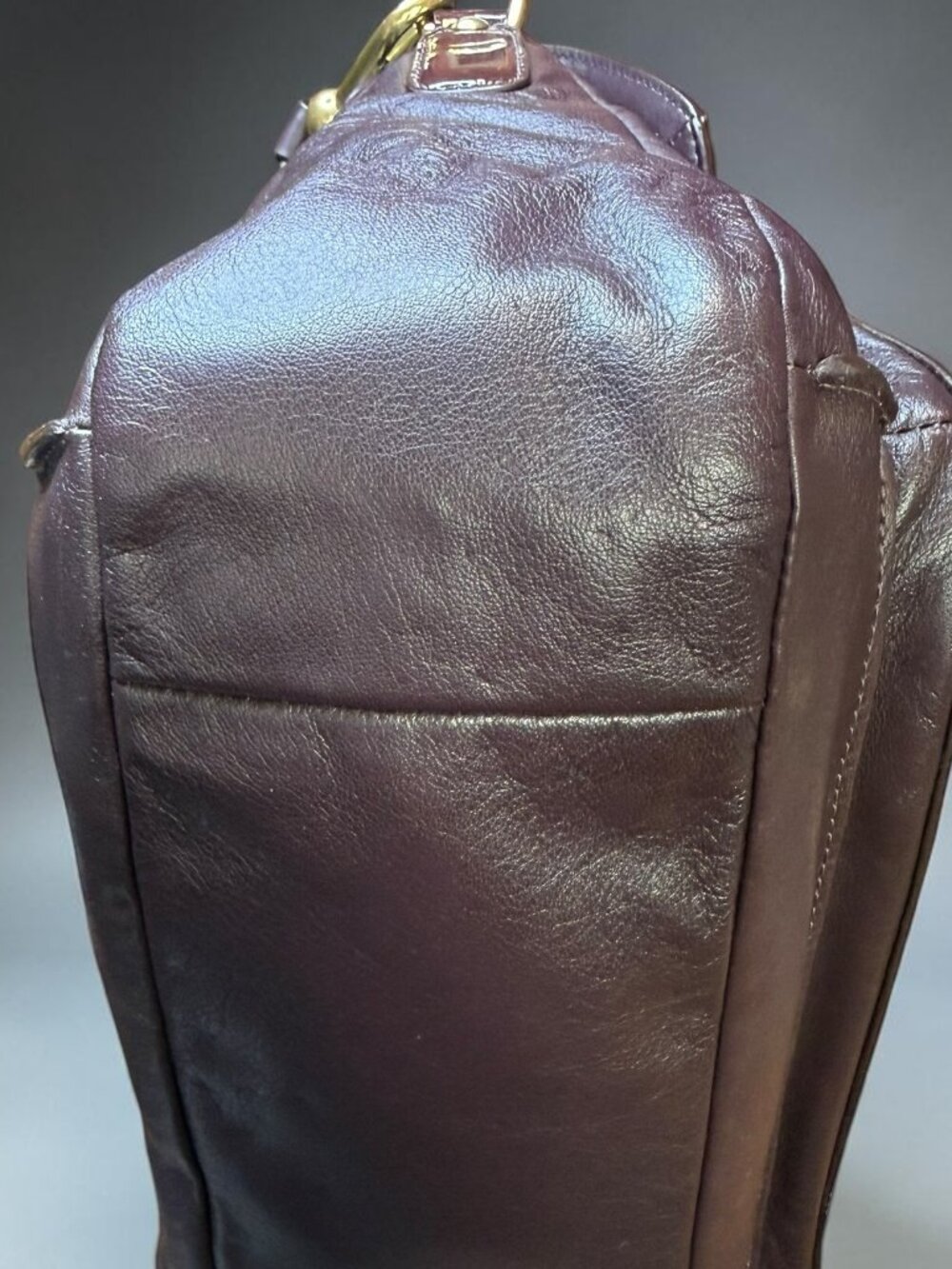 Coach Kristin Ostrich Embossed Leather Spectator Satchel — EUC - Picture 7 of 16